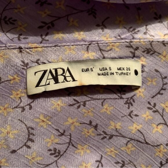 Zara Floral Satin Slip Mini Dress - Picture 10 of 10